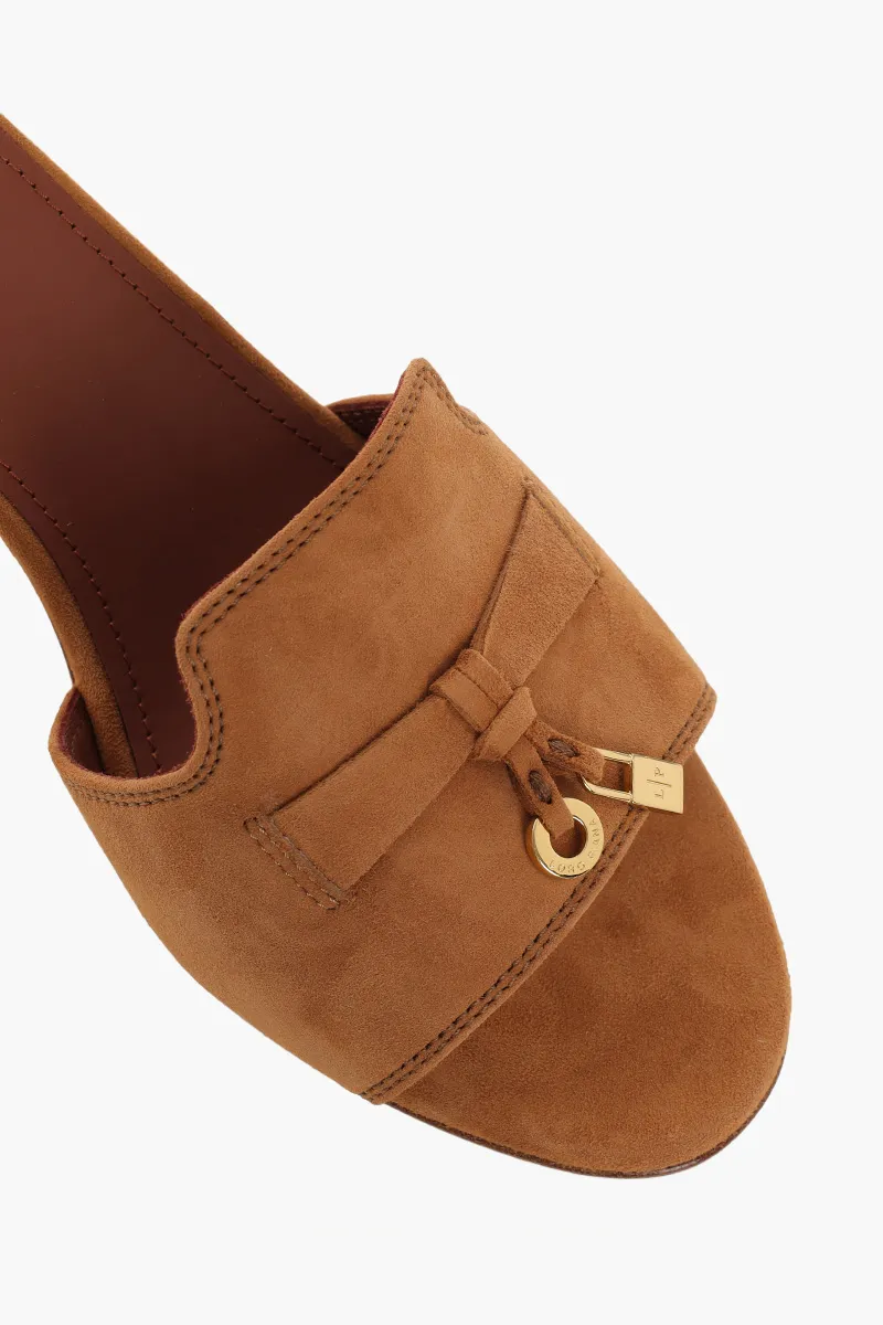 LORO PIANA Summer Charm Sandals 5.5cm in Wot Suede Goatskin 3