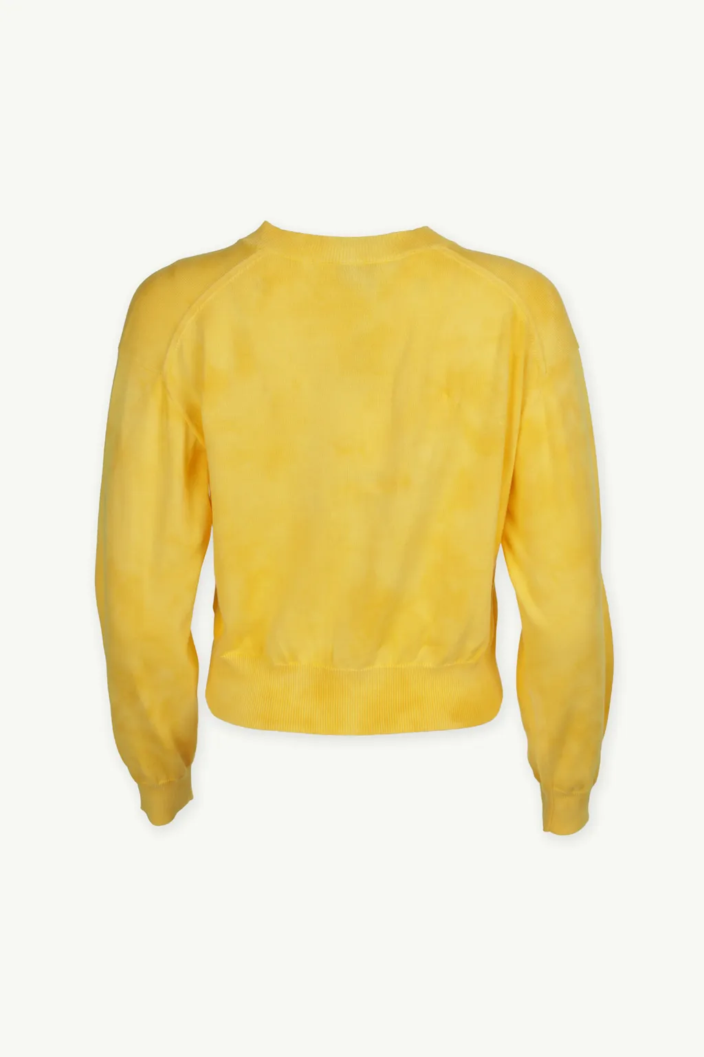 KENZO Women Tiger Crest Tie-Dye Cardigan in Yellow 1