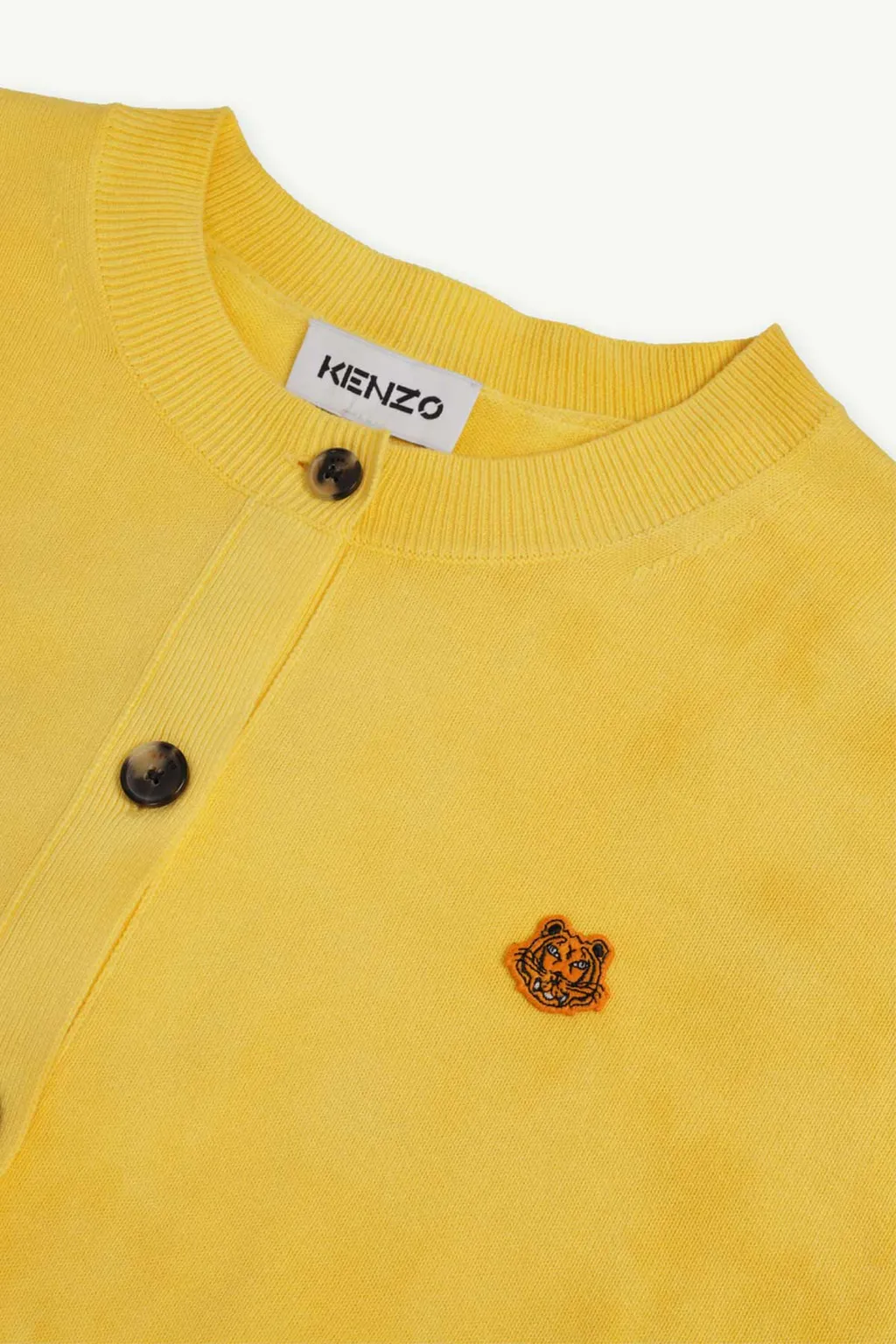 KENZO Women Tiger Crest Tie-Dye Cardigan in Yellow 2