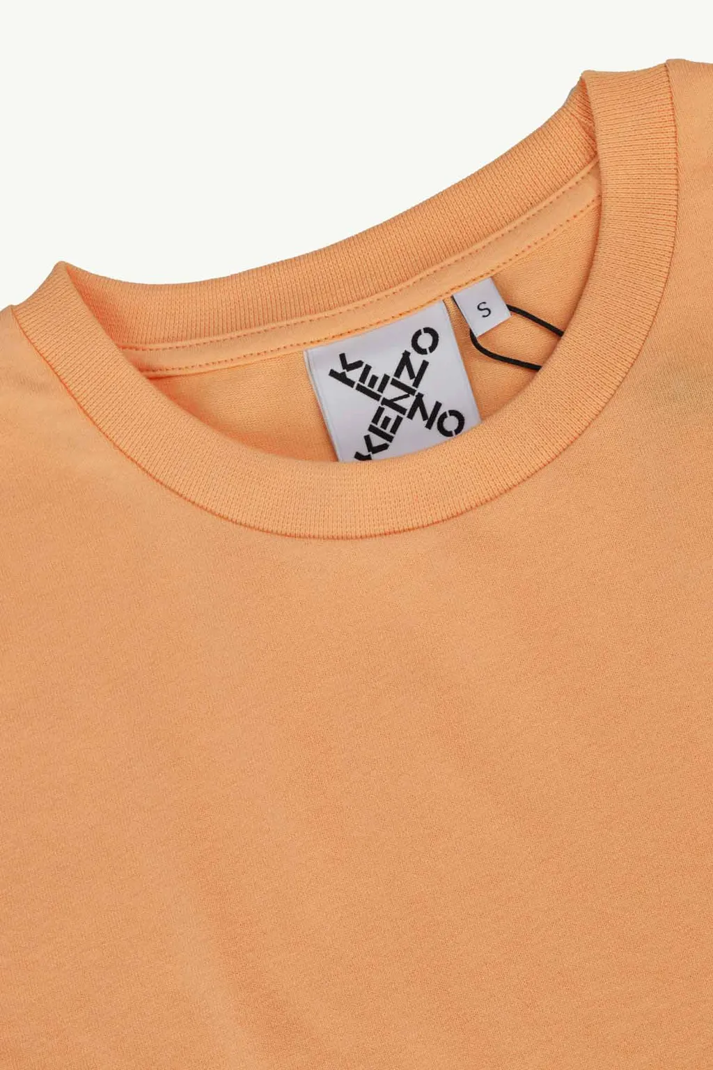 KENZO Women Sport 'Big X' on Sleeve Loose T-Shirt in Apricot 3