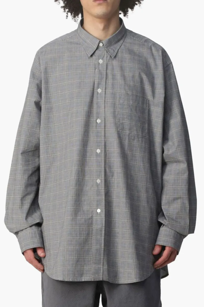 KENZO Men Checked Long Sleeved Casual Shirt in Grey/Black 4