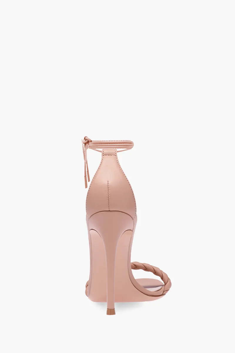 GIANVITO ROSSI Women Leomi Lace Up Sandals 105m in Peach Nappa 2
