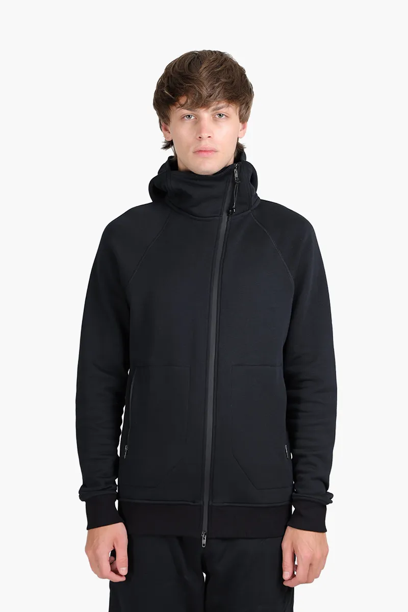 SIKI Gym Zipper Jacket in Black with Hoodie 0