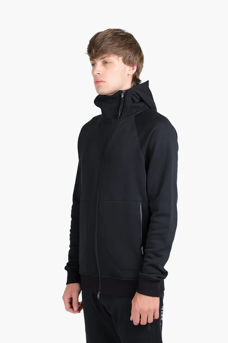 SIKI Gym Zipper Jacket in Black with Hoodie 2