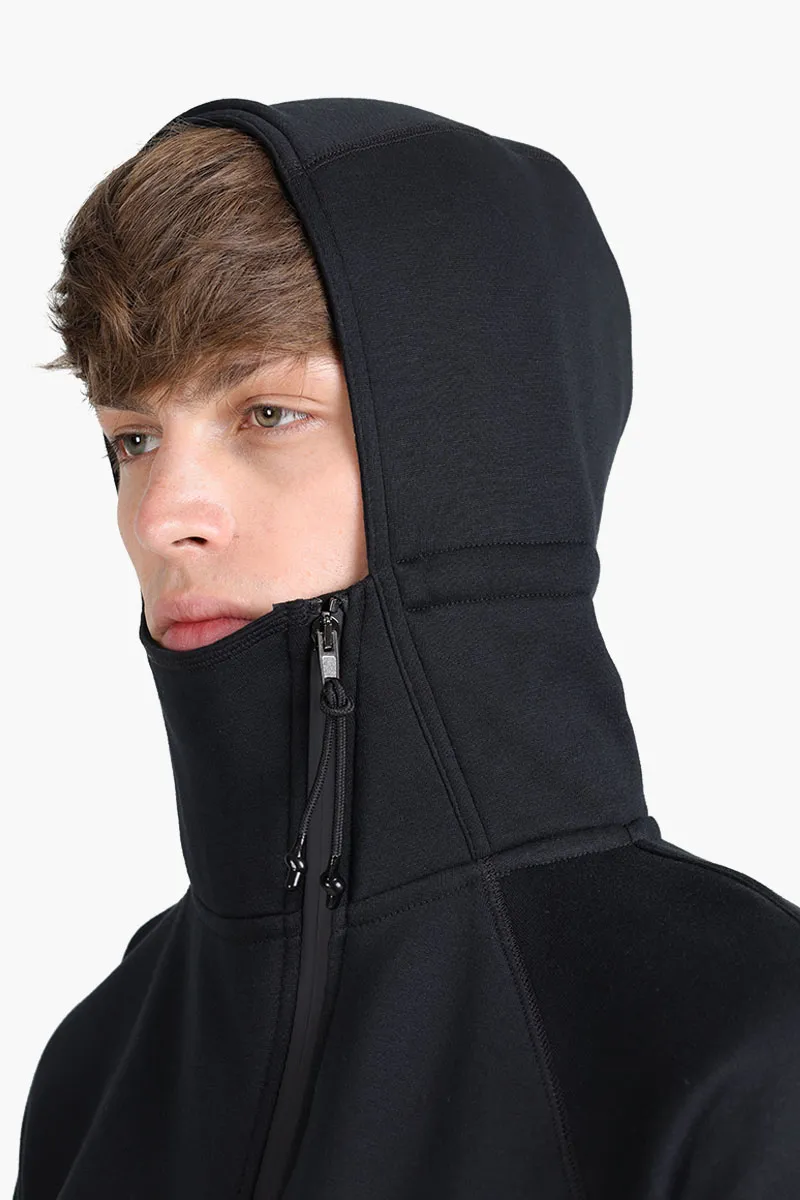 SIKI Gym Zipper Jacket in Black with Hoodie 3