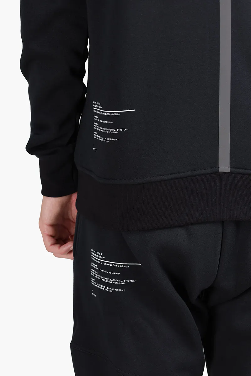 SIKI Gym Zipper Jacket in Black with Hoodie 4