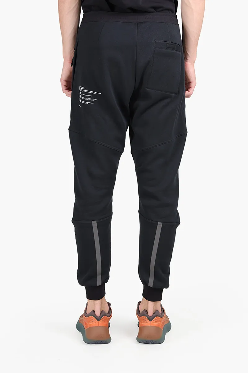 SIKI Gym Pants in Black Cotton with Velcro Back Pocket 1