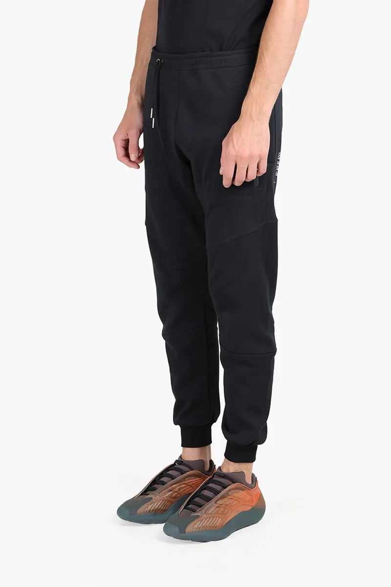SIKI Gym Pants in Black Cotton with Velcro Back Pocket 2