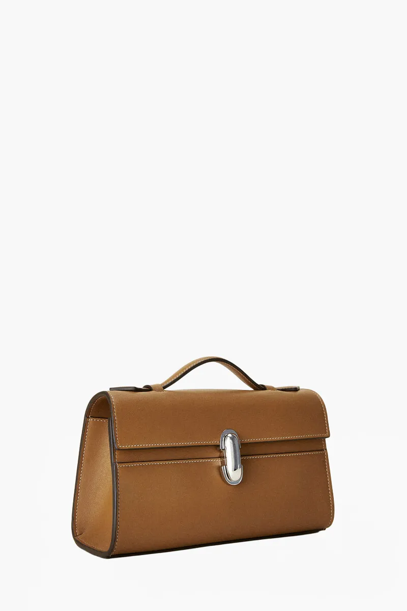 SAVETTE Symmetry Pochette Handbag in Saddle Calf Leather 1