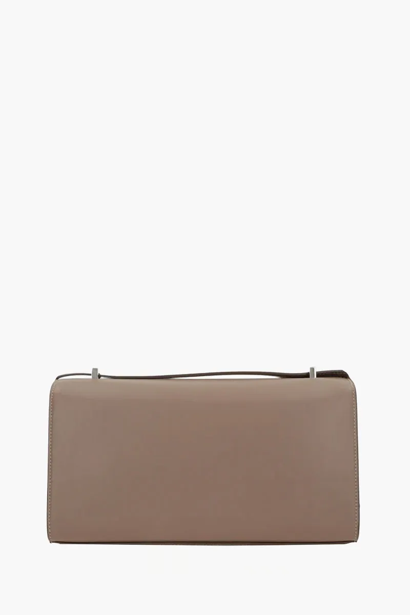 SAVETTE Symmetry 26 Shoulder Bag in Taupe Smooth Leather 2