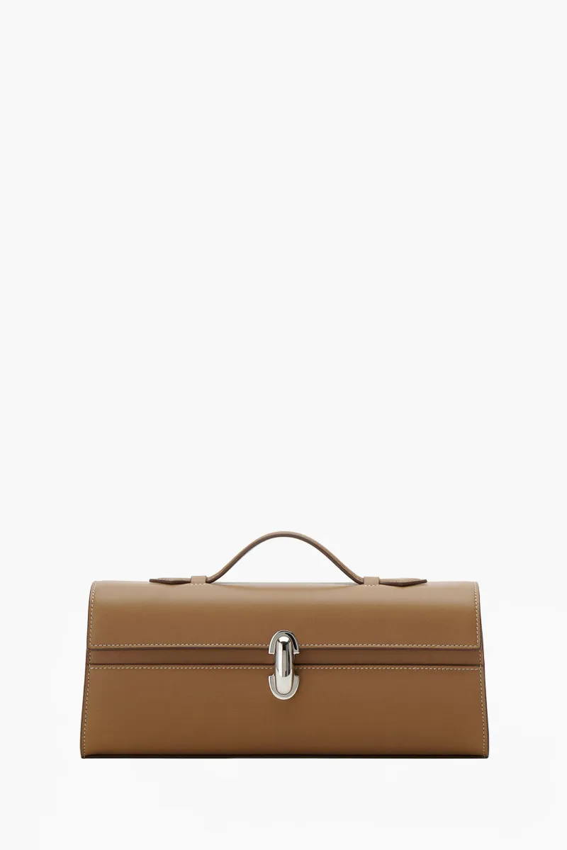 SAVETTE Slim Symmetry Handbag in Saddle Smooth Calf Leather 0