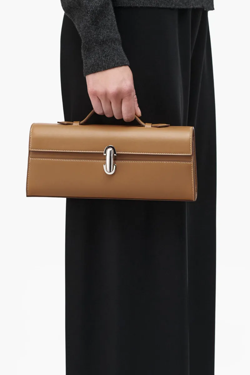 SAVETTE Slim Symmetry Handbag in Saddle Smooth Calf Leather 3