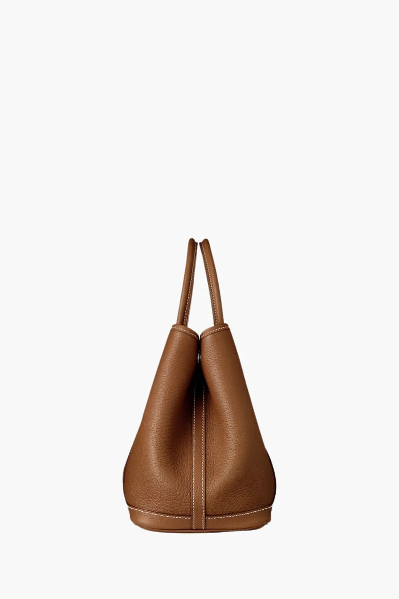 HERMÈS BNIB Garden Party 30 GP 30 Bag in Gold Negonda Calfskin PHW #K 1