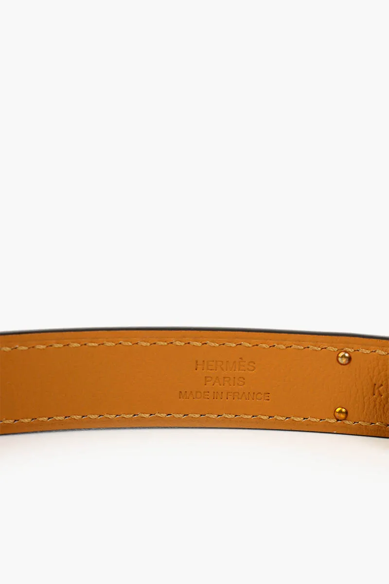 HERMÈS Kelly 18 18mm Belt in Black Epsom Calfskin YGHW 2
