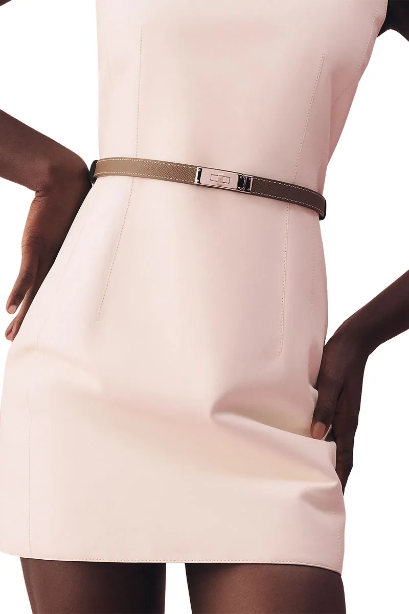 HERMÈS Kelly 18 18mm Belt in Tow Epsom Calfskin PHW 1