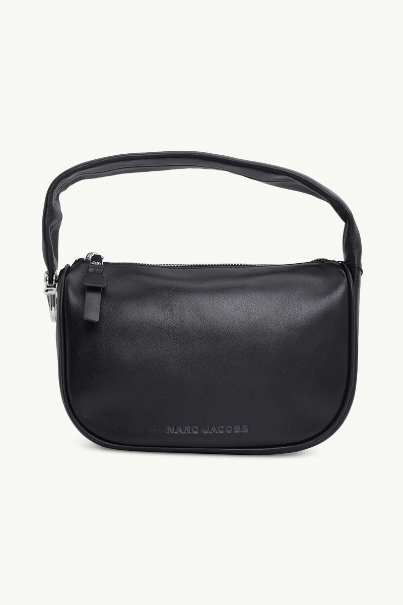 MARC JACOBS Mini The Pushlock Hobo Bag in Black Leather 0