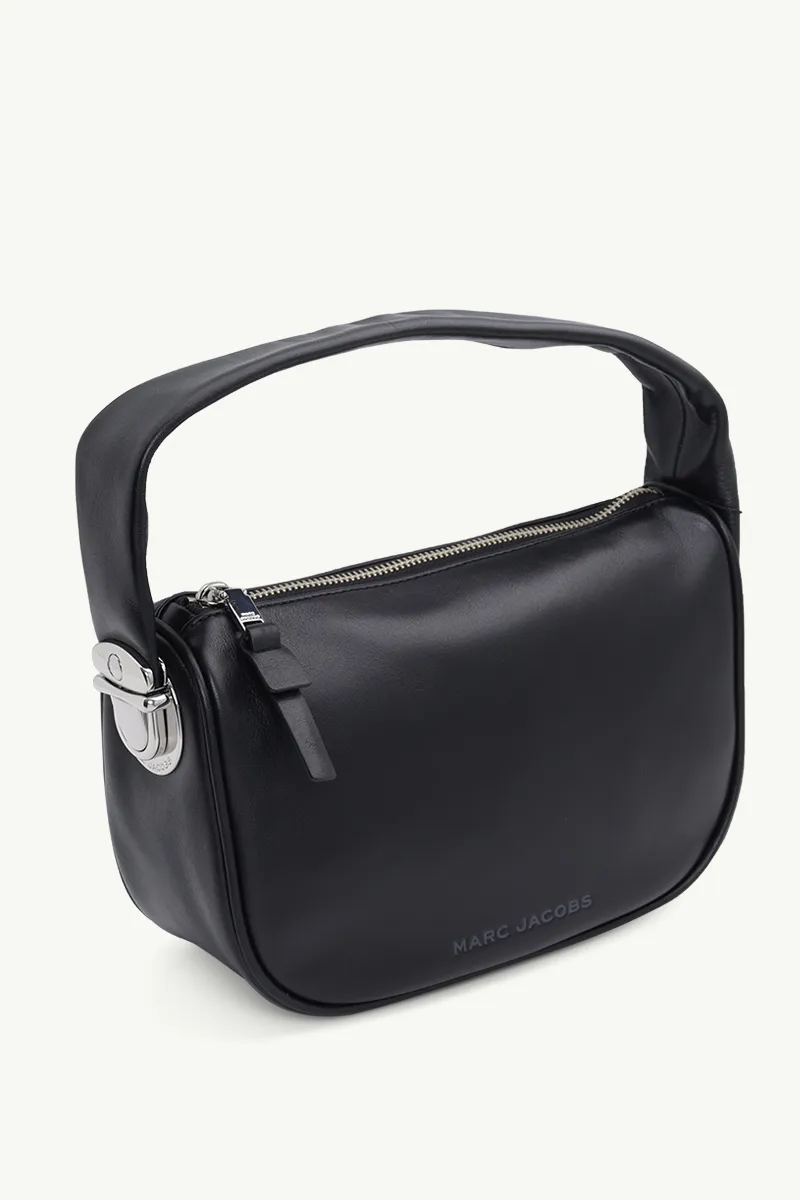 MARC JACOBS Mini The Pushlock Hobo Bag in Black Leather 2