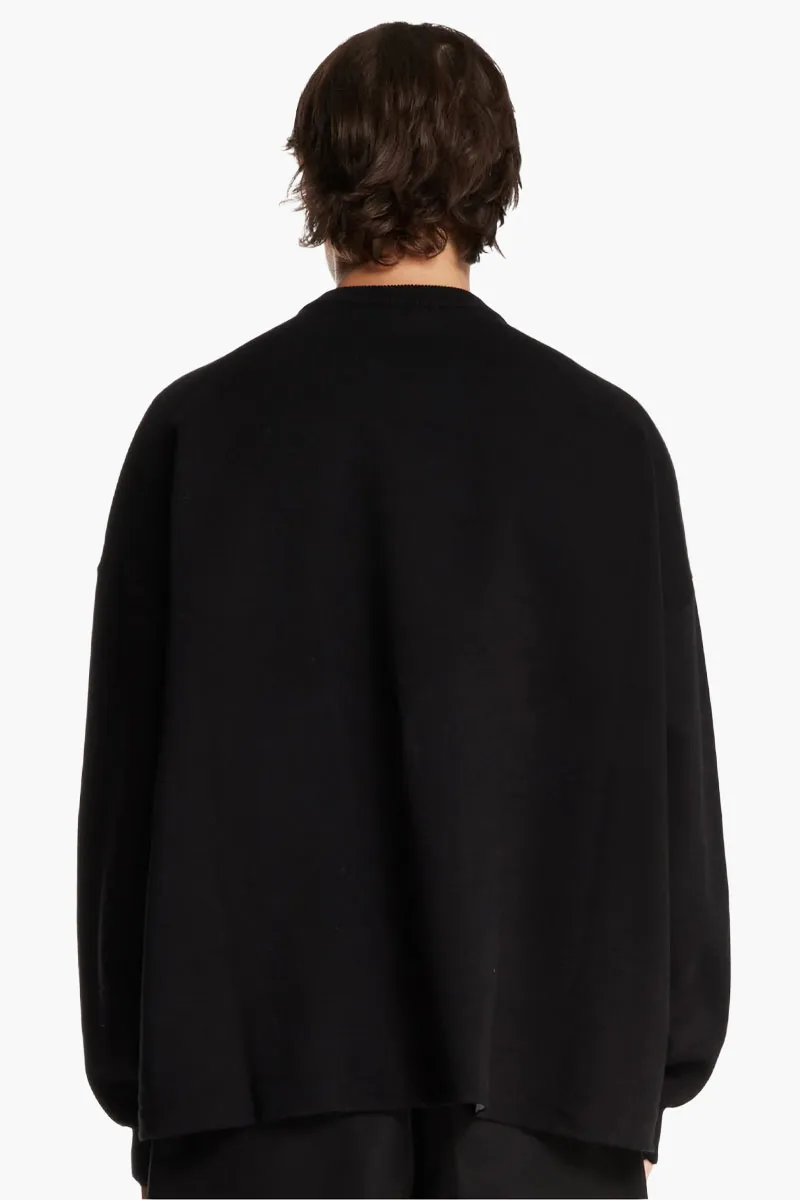 LOEWE Anagram Pocket Sweater in Black Cotton Blend 2