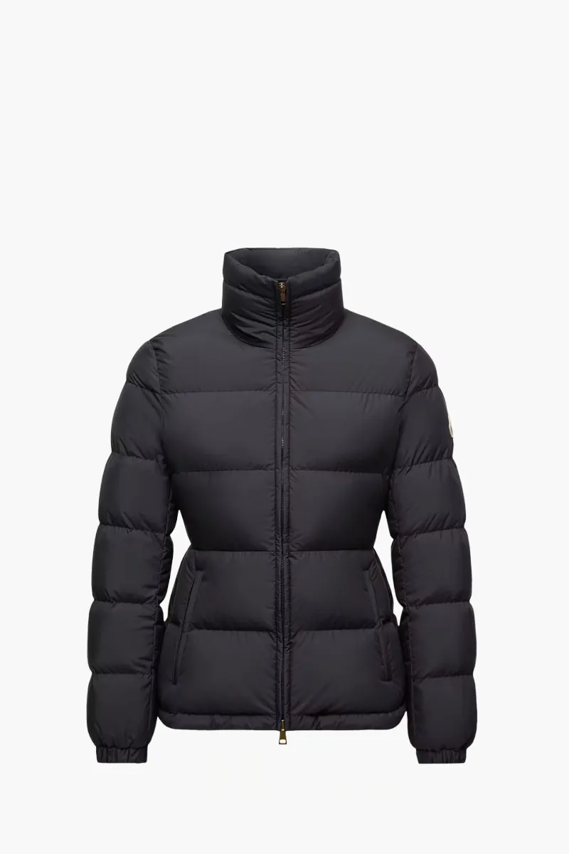 MONCLER Women Dourbe Short Down Jacket in Black Nylon 0
