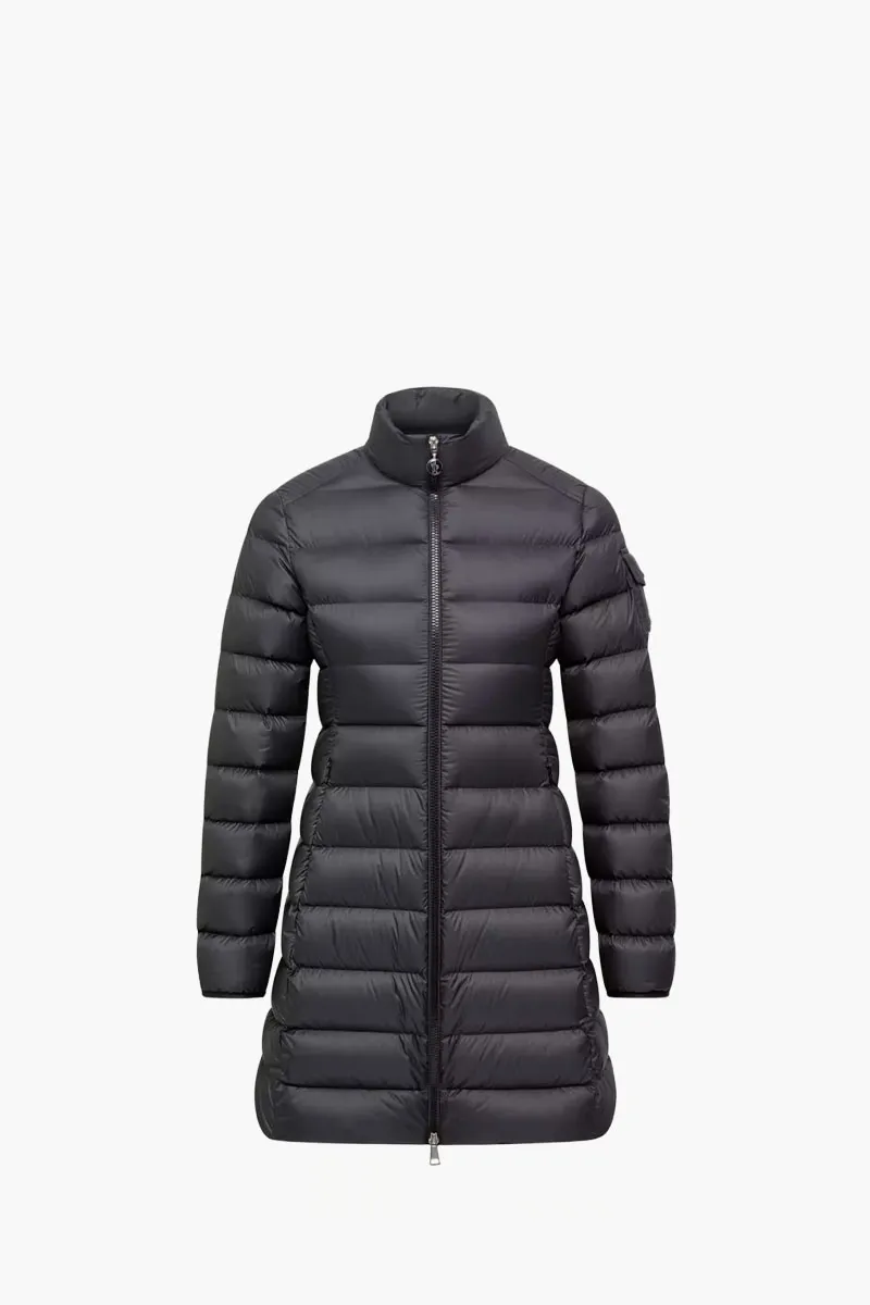MONCLER Women Igesse Mid-Length Down Jacket in Black Polyester 0