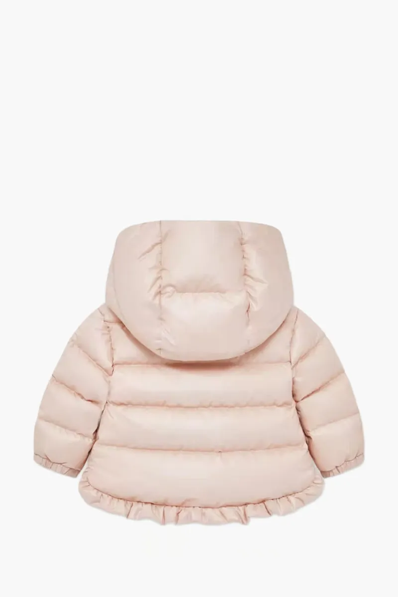 MONCLER Enfant Kid Tazui Hooded Down Jacket in Light Pink Polyester 1