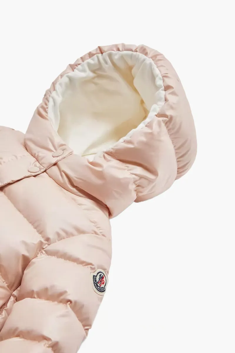 MONCLER Enfant Kid Tazui Hooded Down Jacket in Light Pink Polyester 2