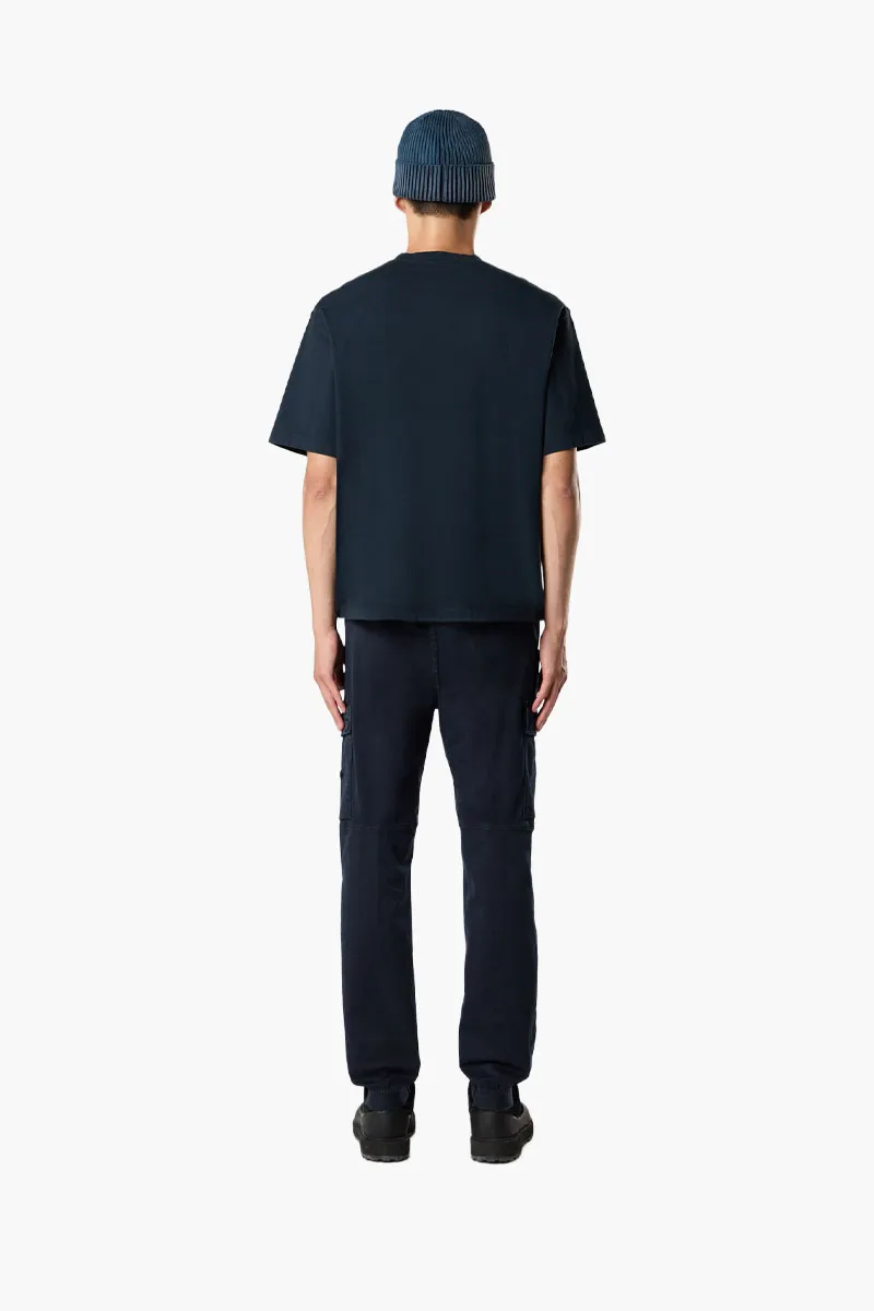 STONE ISLAND Men Logo Patch T-Shirt in Blue Cotton 2