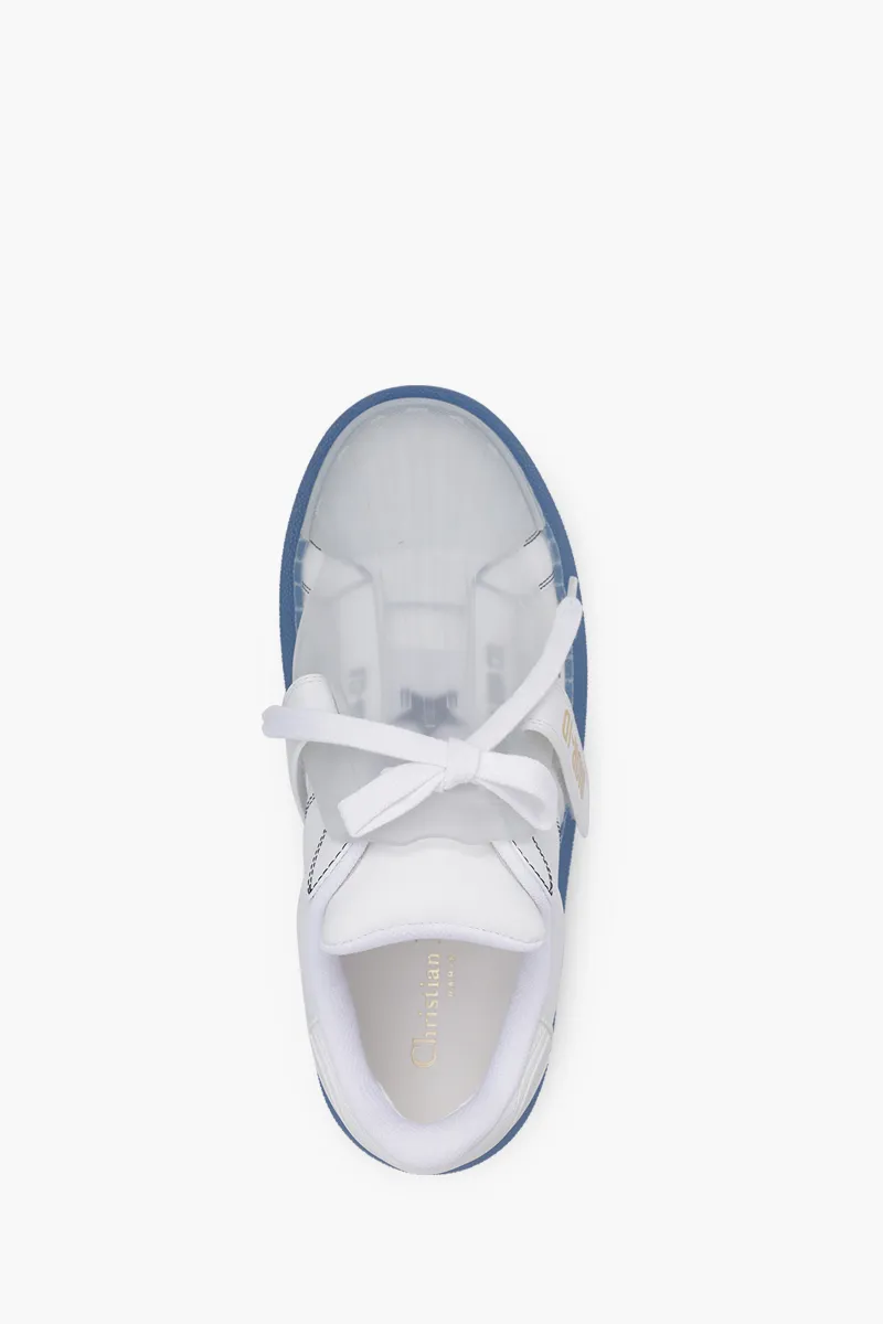 CHRISTIAN DIOR Dior-ID Sneakers in Deep Blue Calfskin x Transparent Rubber 3