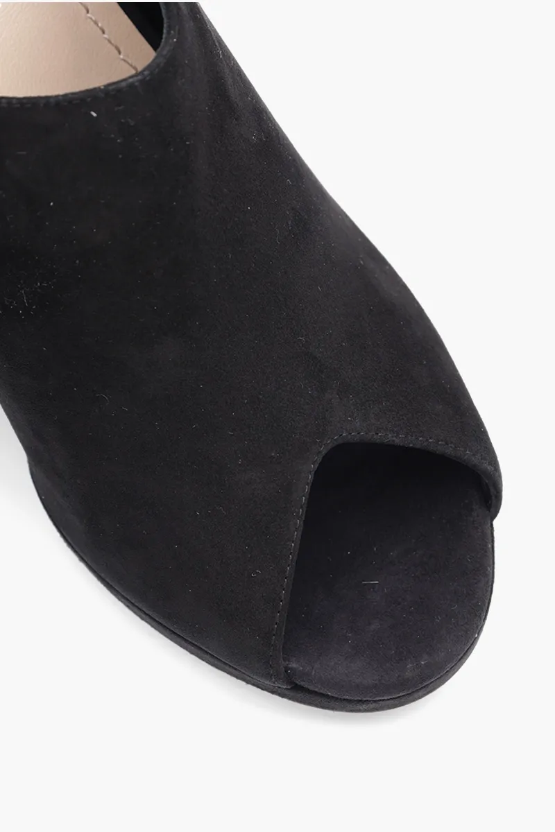 CHRISTIAN DIOR Absolu Open Toe Sandals 90mm in Black Suede 4