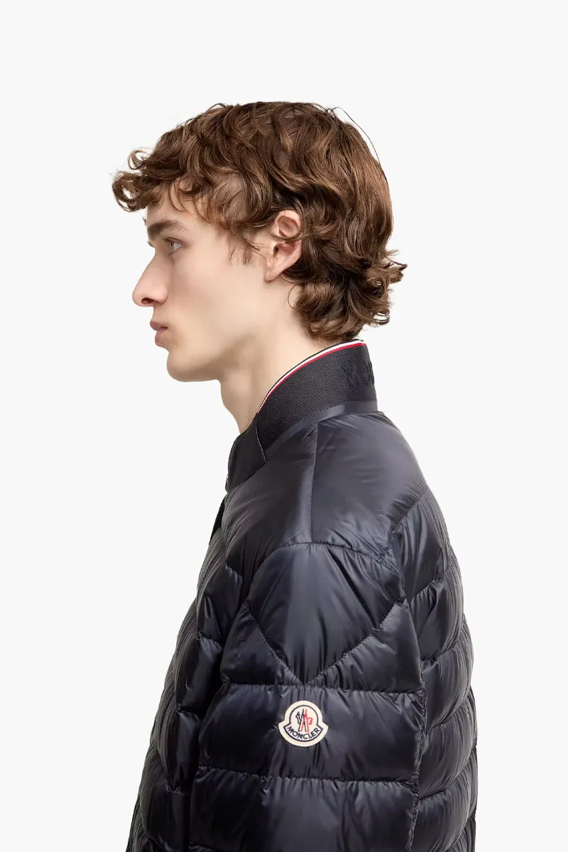 MONCLER Men Rigel Short Down Jacket in Blue Nyon 3