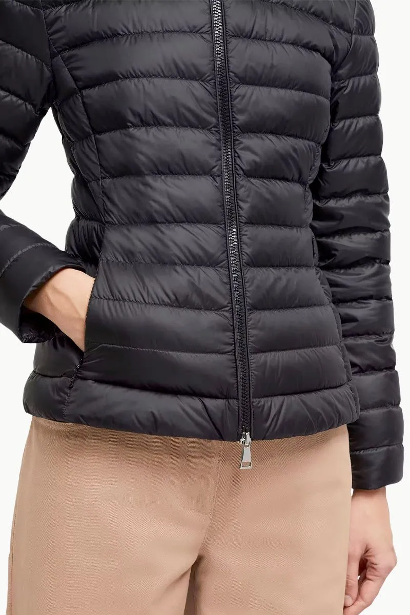 MONCLER Women Igelle Short Down Jacket in Black Nylon 3