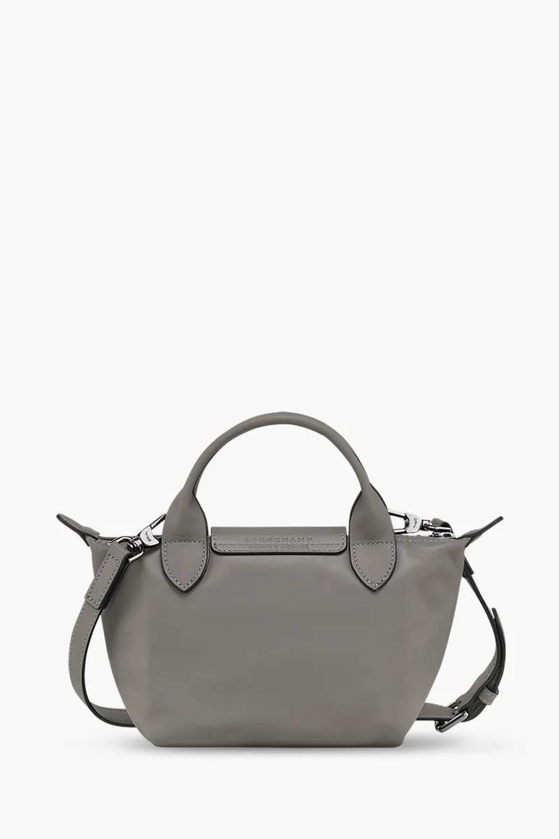 LONGCHAMP Mini Le Pliage Xtra Handbag Turtledove Cowhide Leather 1
