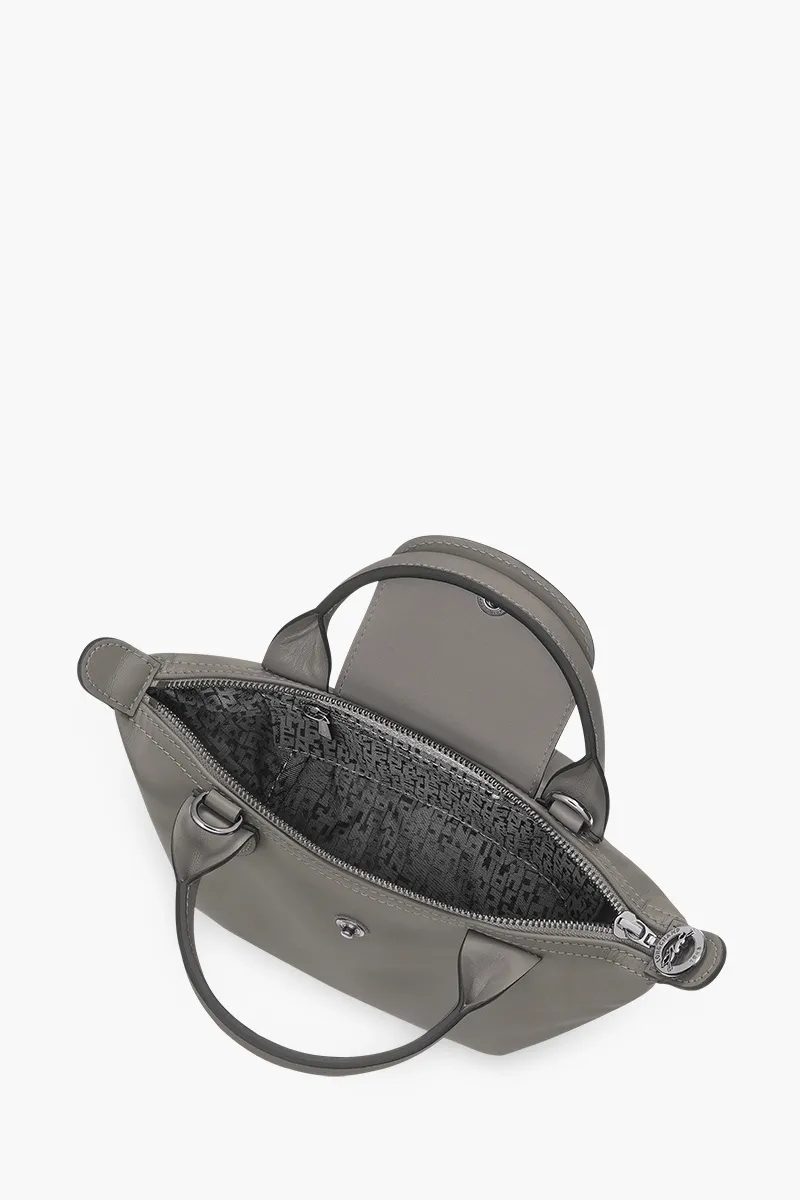 LONGCHAMP Mini Le Pliage Xtra Handbag Turtledove Cowhide Leather 3