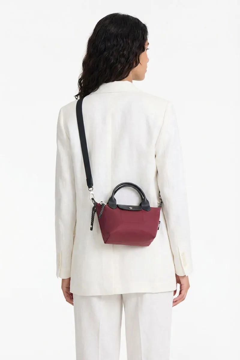 LONGCHAMP Mini Le Pliage Energy Top Handle Bag in Bordeaux 3