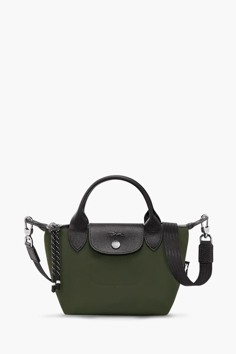 LONGCHAMP Mini Le Pliage Energy Top Handle Bag in Dark Khaki 0