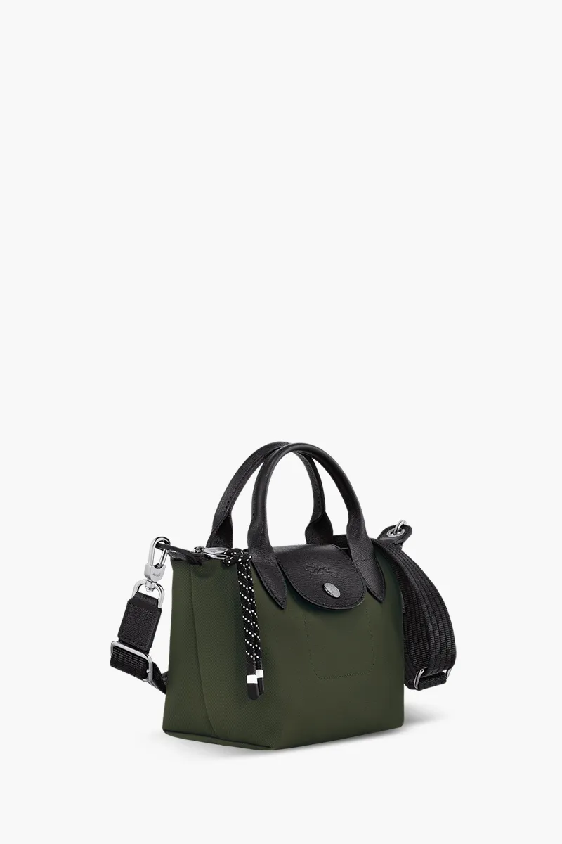 LONGCHAMP Mini Le Pliage Energy Top Handle Bag in Dark Khaki 2