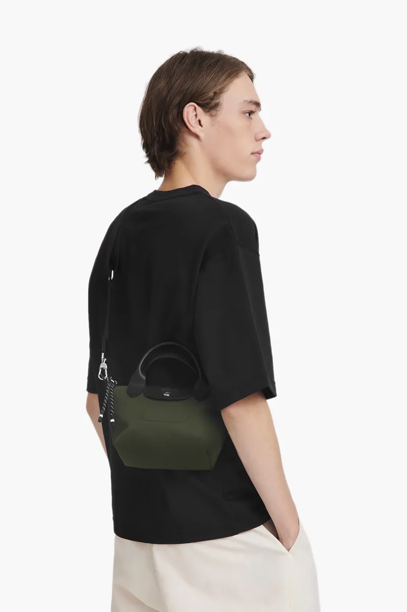 LONGCHAMP Mini Le Pliage Energy Top Handle Bag in Dark Khaki 3