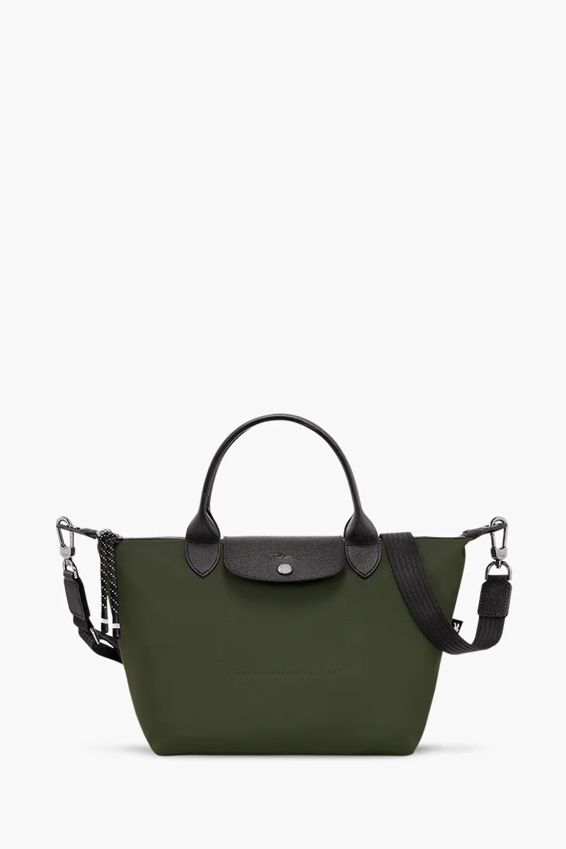 LONGCHAMP Small Le Pliage Energy Top Handle Bag in Dark Khaki 0
