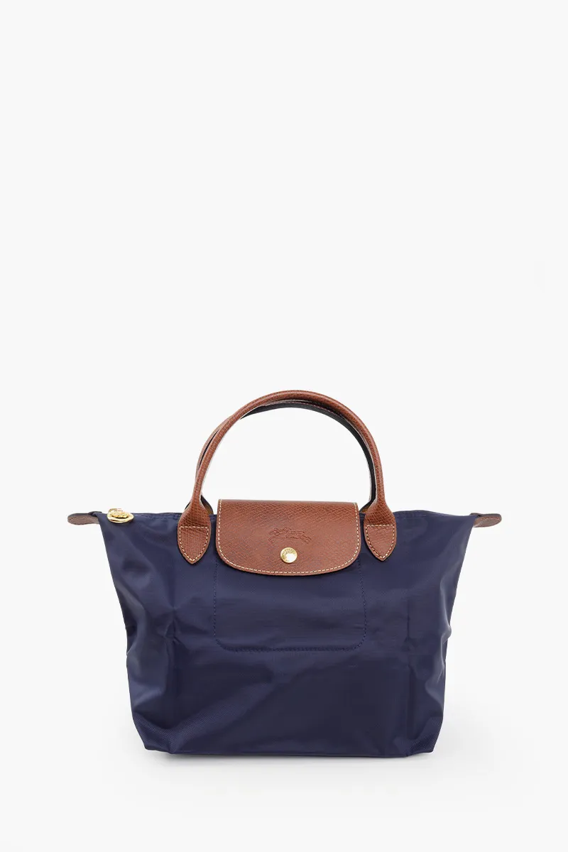 LONGCHAMP Small Le Pliage Top Handle Bag in Marine 0