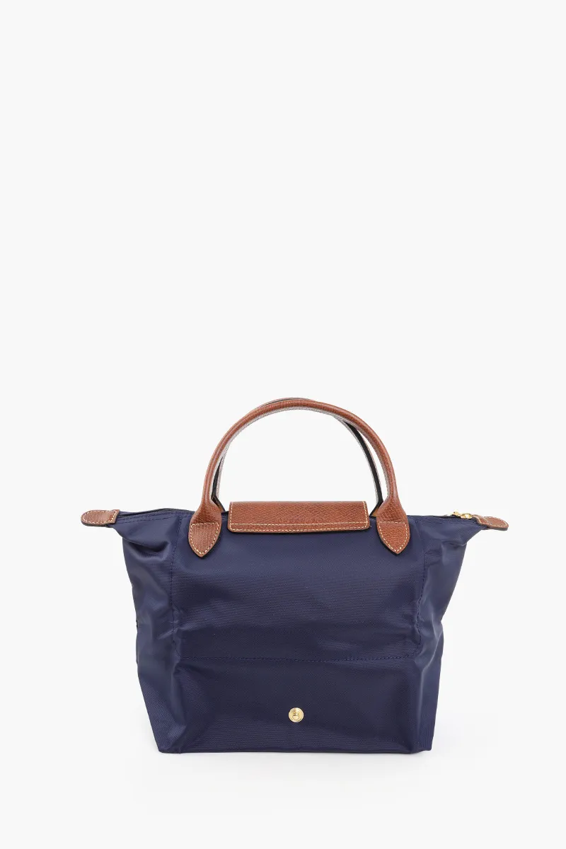 LONGCHAMP Small Le Pliage Top Handle Bag in Marine 2