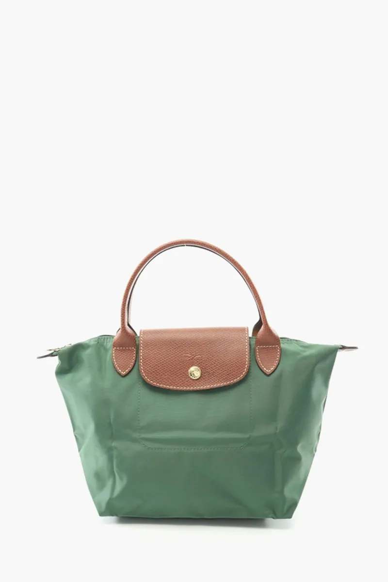 LONGCHAMP Small Le Pliage Top Handle Bag in British Green 0