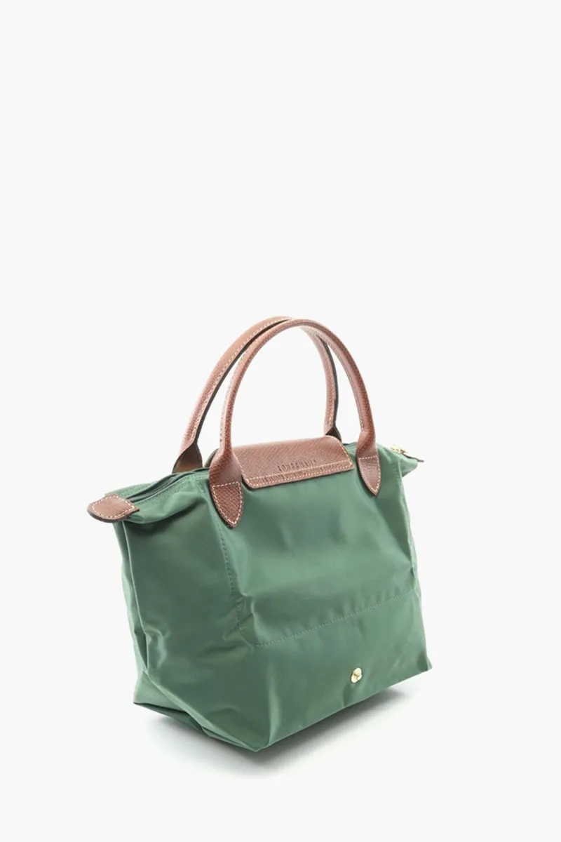 LONGCHAMP Small Le Pliage Top Handle Bag in British Green 1