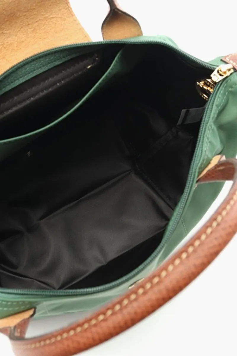 LONGCHAMP Small Le Pliage Top Handle Bag in British Green 2