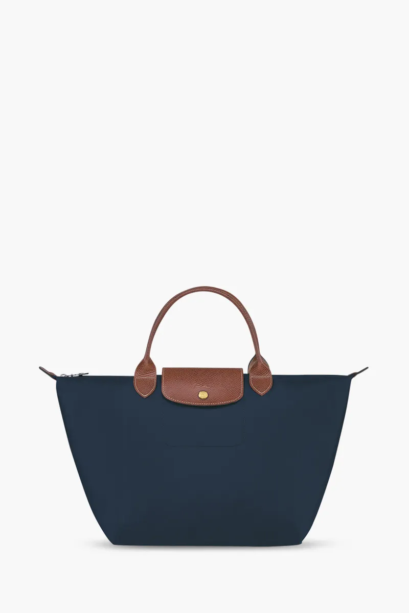 LONGCHAMP Medium Le Pliage Top Handle Bag in Marine 0