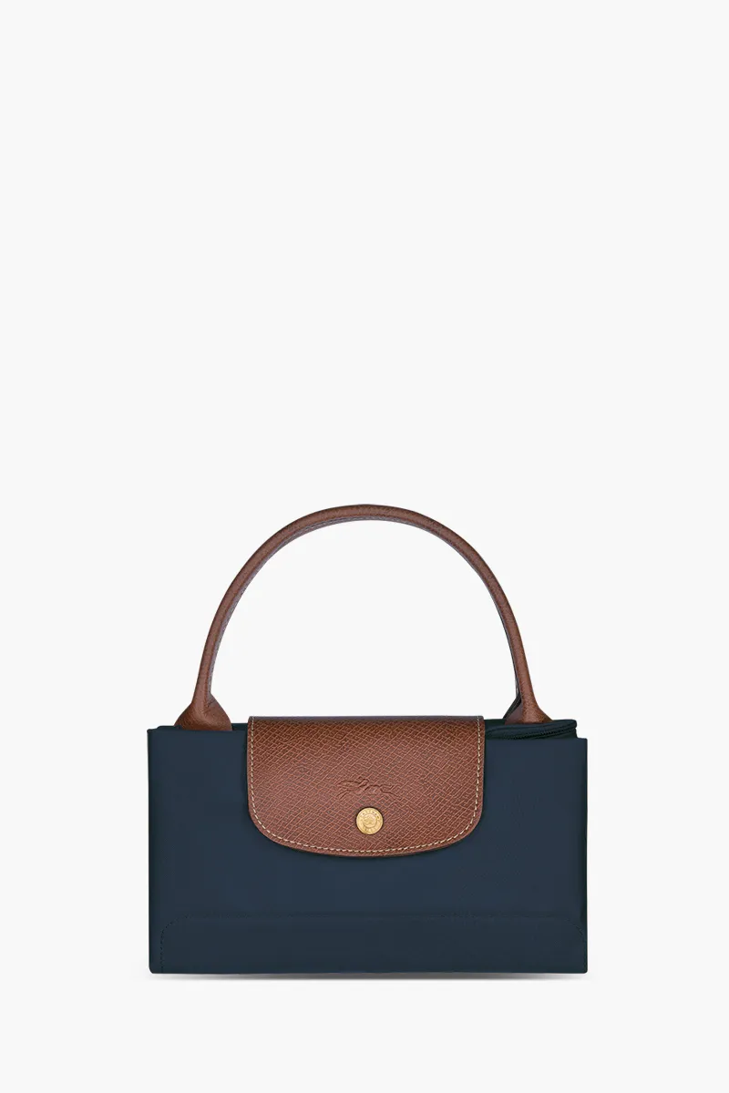 LONGCHAMP Medium Le Pliage Top Handle Bag in Marine 4