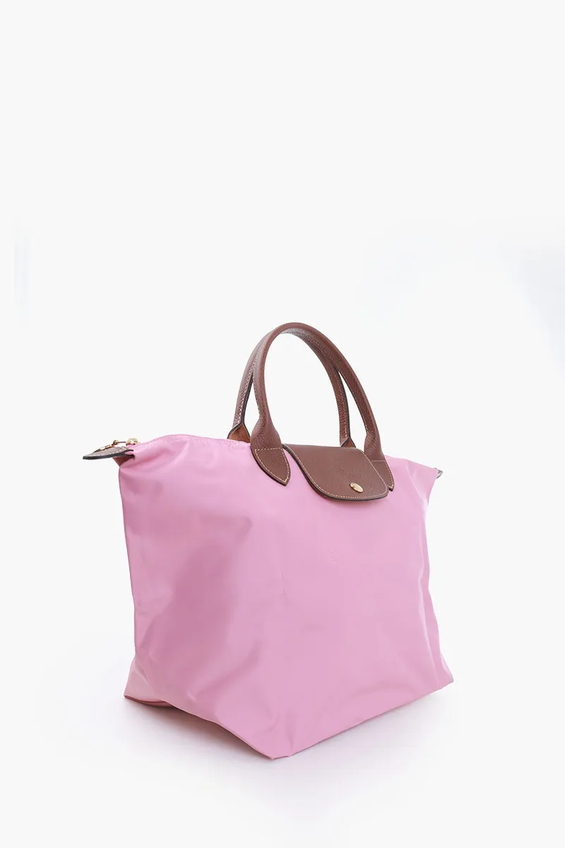 LONGCHAMP Medium Le Pliage Top Handle Bag in Marshmallow 1