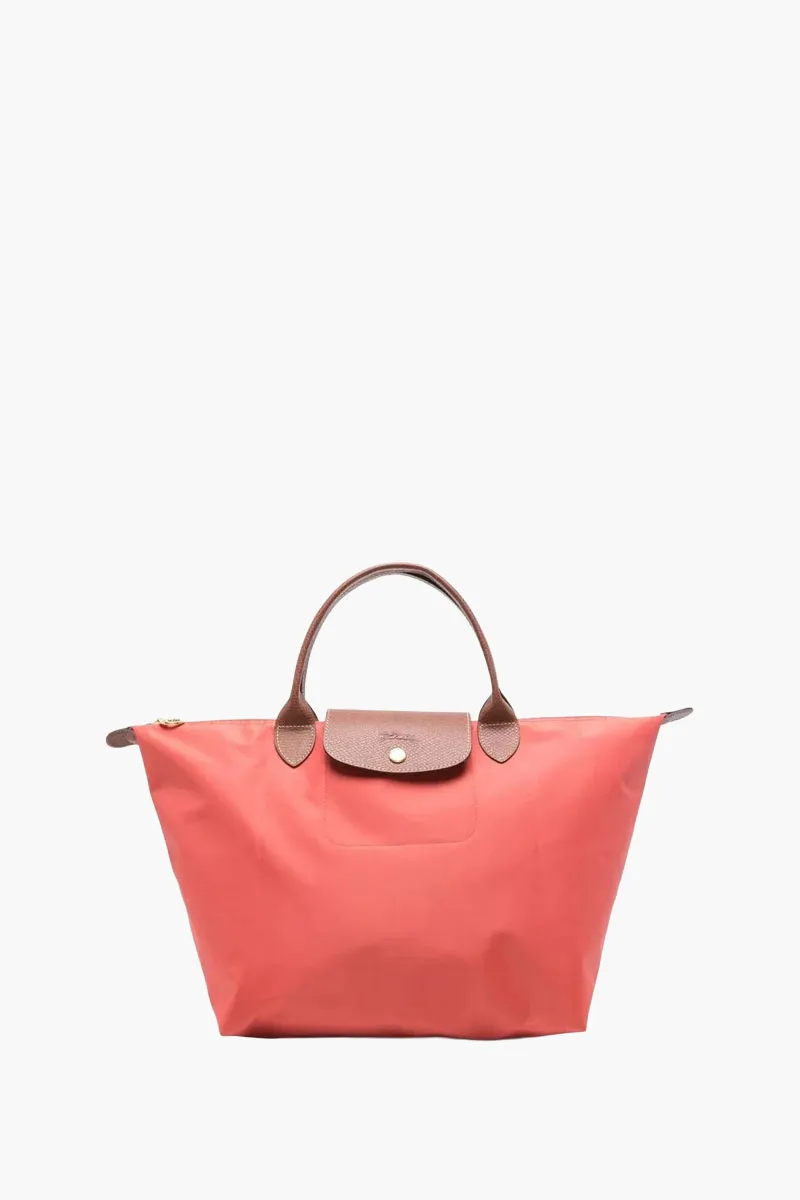 LONGCHAMP Medium Le Pliage Top Handle Bag in Tomato 0
