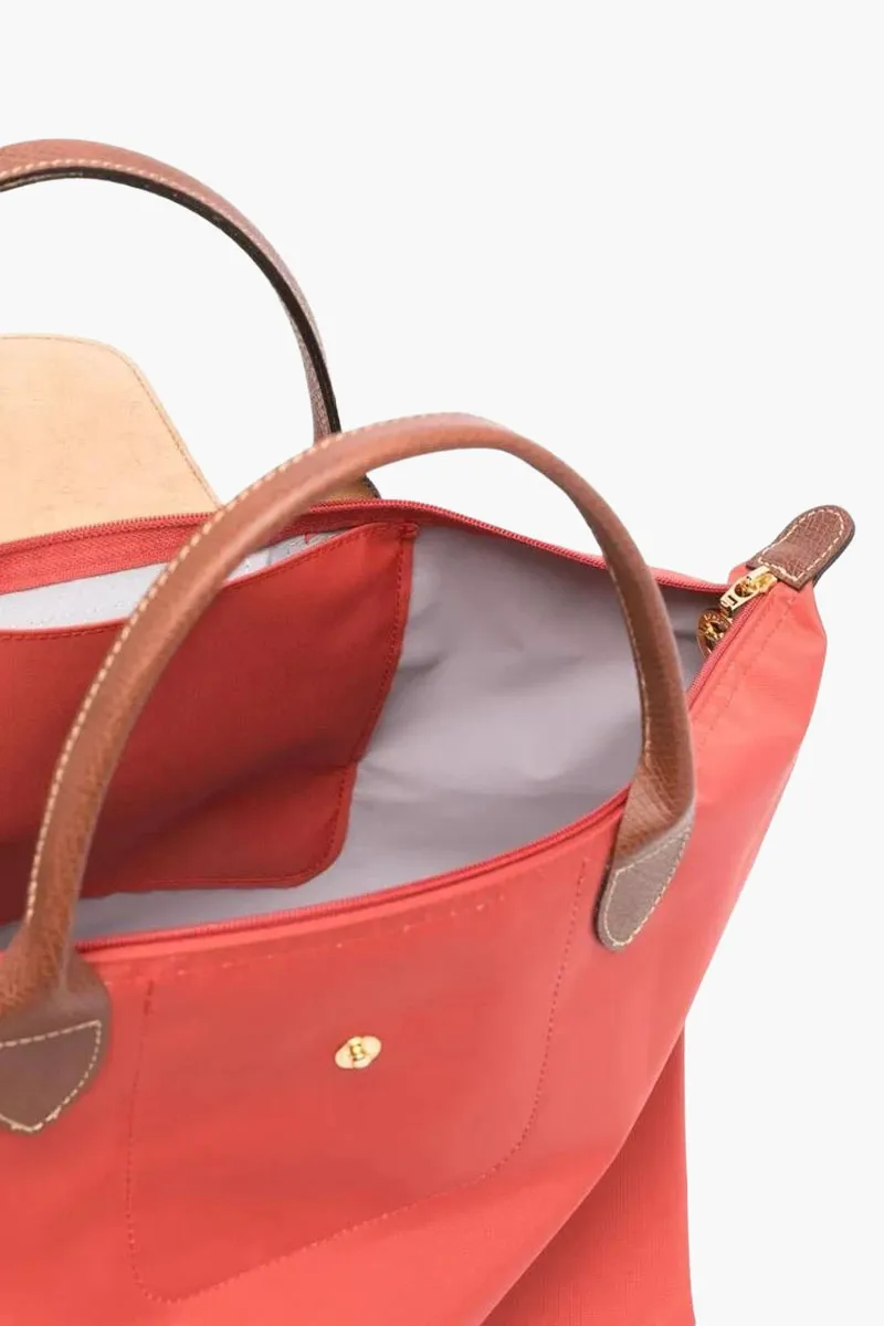 LONGCHAMP Medium Le Pliage Top Handle Bag in Tomato 3