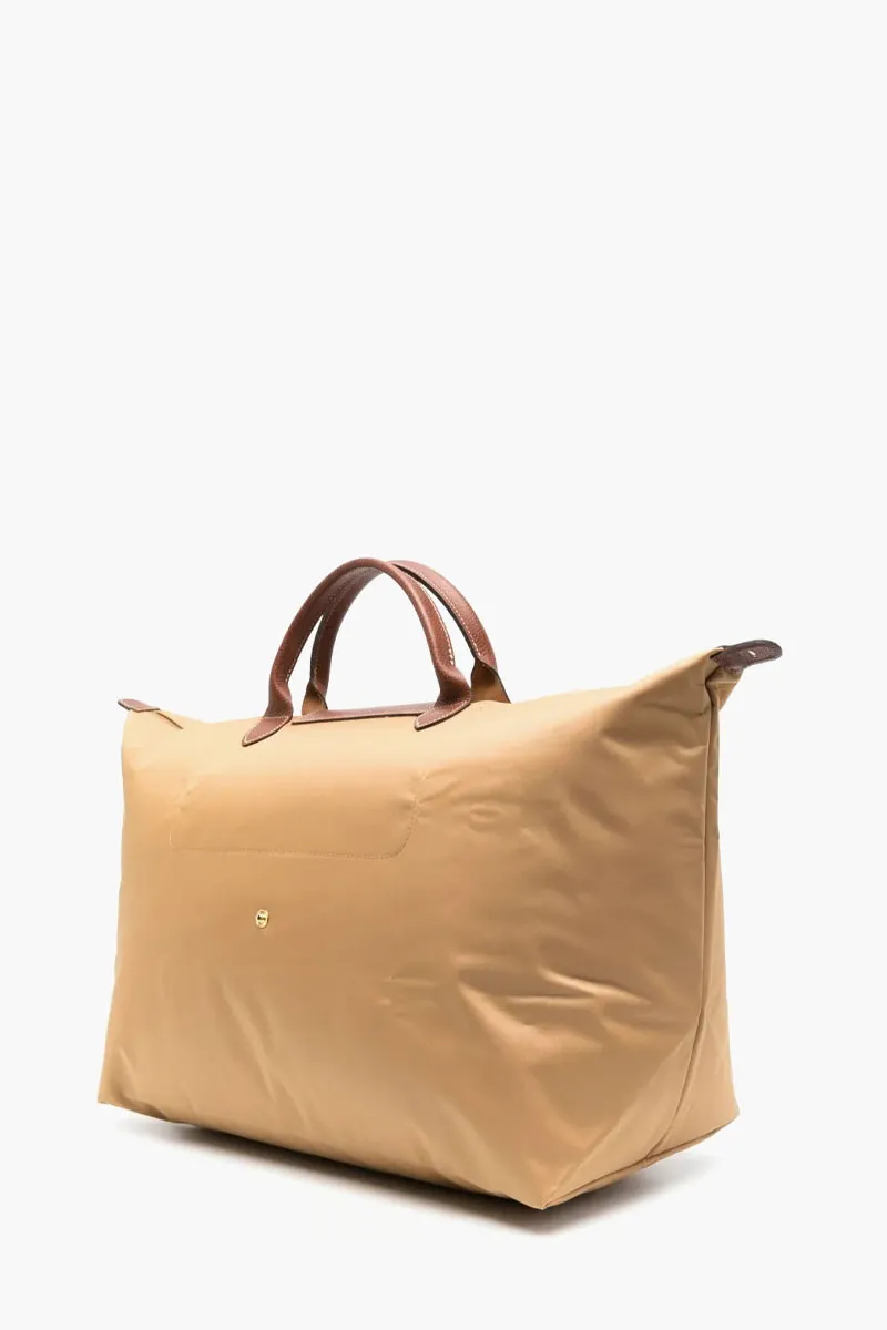 LONGCHAMP Large Le Pliage Original Travel Bag in Fawn Recycled Canvas 1