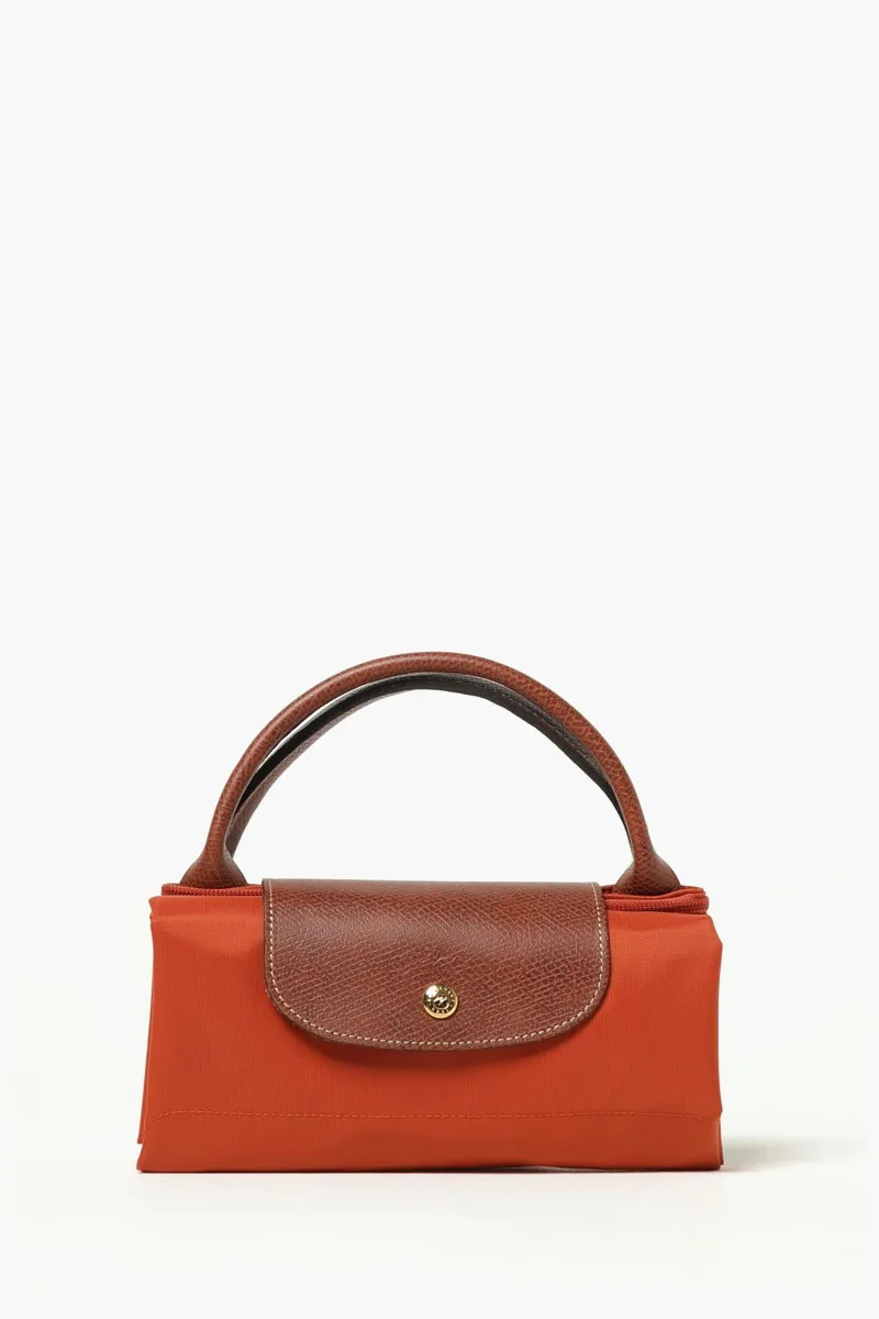 LONGCHAMP Large Le Pliage Original Travel Bag in Brick Recycled Canvas 2
